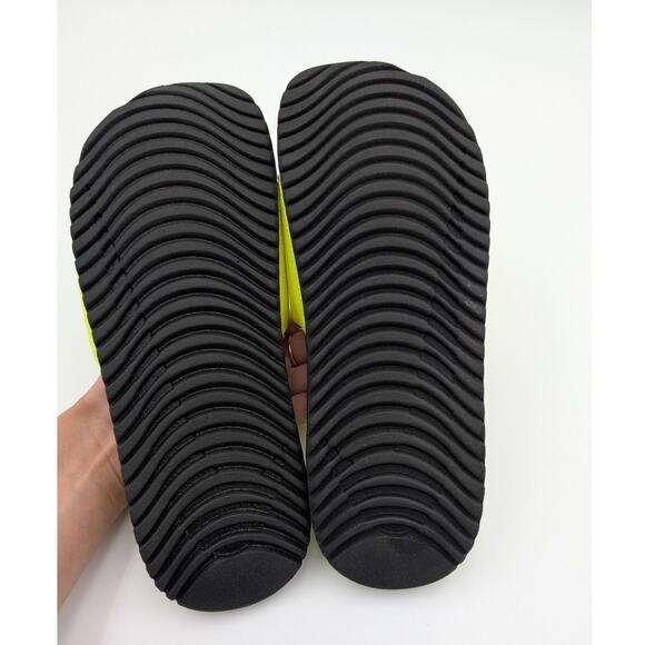 Nike Kawa Slide Sandals #819352-700 Unisex Kids Volt/Black Size US5Y EU37.5 - Picture 7 of 11